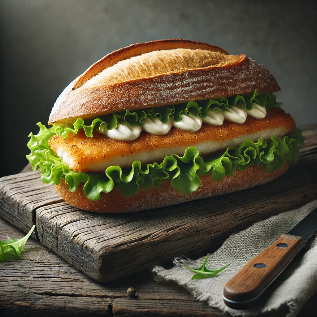 Ein KI-generiertes Bild von einem Fischbrötchen